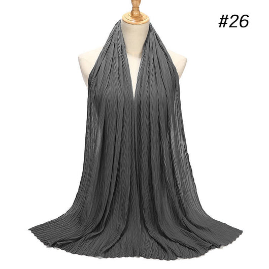 Pañuelo Gasa Plisado con Perlas de Moda - Image 29