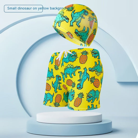 Traje de Baño Infantil con Gorro de Natación para Vacaciones en Playa - Image 13