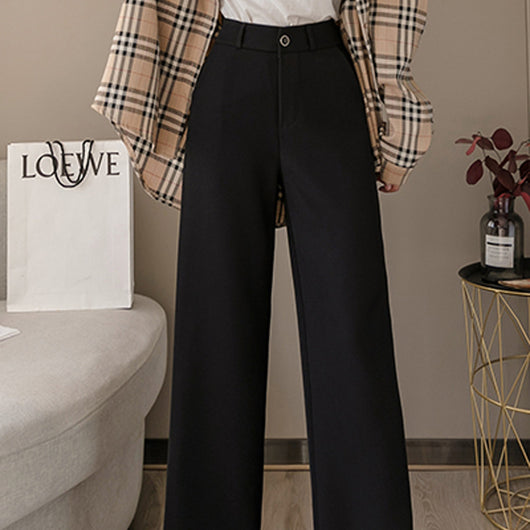Pantalón de Lino Ancho Fluido para Mujer - Diseño Drapeado Verano - Image 9