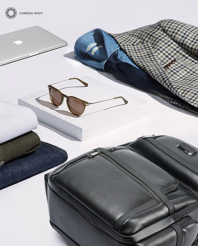 Mochila Ejecutiva de Cuero Genuino para Hombre - Primera Capa - Image 16
