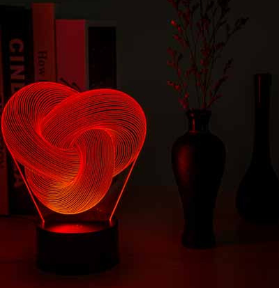 Lámpara de Mesa LED 3D Abstracta Táctil y Multicolor - Image 7