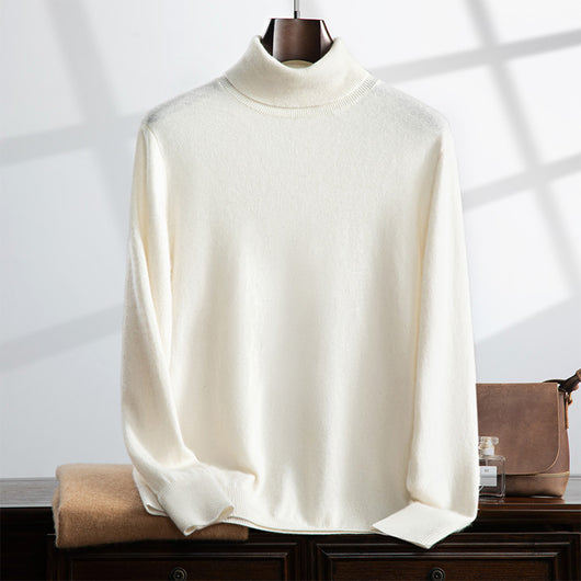 Camisa Casual de Cachemira con Cuello Alto para Otoño Invierno - Image 6
