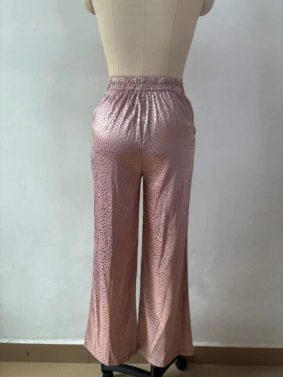 Conjunto de Dos Piezas Mujer con Camisa Estampado Leopardo y Pantalón - Image 23
