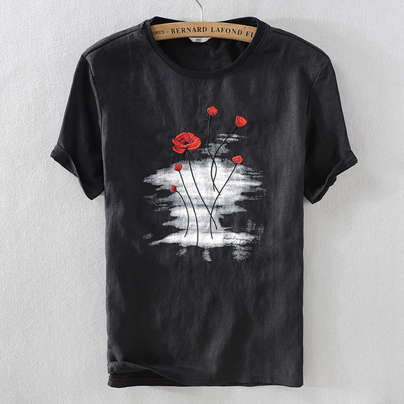 Camiseta de Lino para Hombre - Colección Verano
