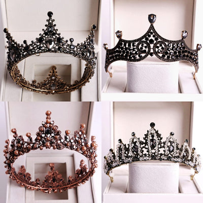 Accesorios de Fotografía Vintage Barroco con Circonita Negra