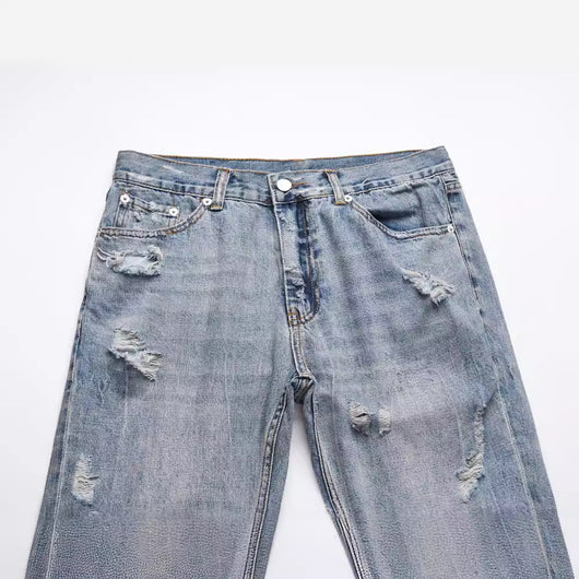 Pantalones Vaqueros Rotos Hip Hop Street Style - Casual con Personalidad - Image 4
