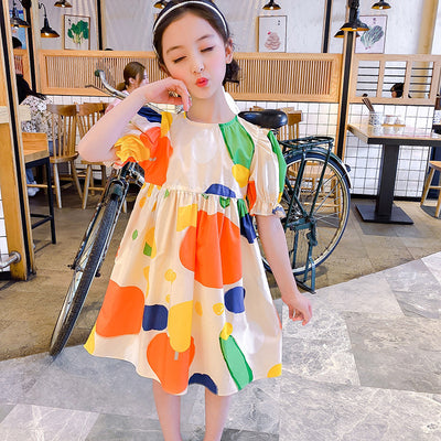 Vestido Princesa de Chifón Estilo Occidental para Niña - Image 6