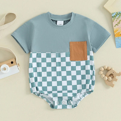 Mameluco Infantil de Verano Waffle con Bolsillos y Manga Corta - Image 10