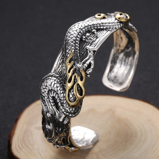 Pulsera Retro Marcasita Clásica Dominante Unisex