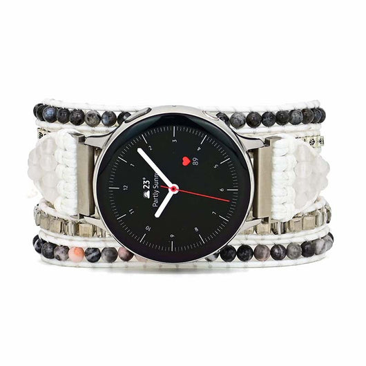 Pulsera Reloj Tejida Bohemia con Cuerda de Cera - Image 7