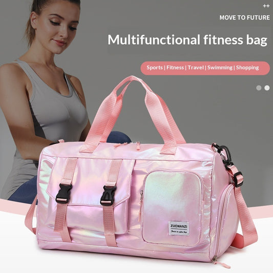 Bolsa de Yoga y Fitness Perlada Multicolor con Compartimento Seco-Húmedo