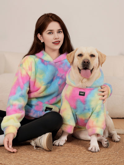 Sudadera Tie Dye Arcoíris para Perros con Pelaje de Conejo - Image 14