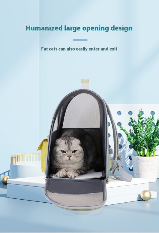 Mochila Transparente para Gatos de Gran Capacidad con Lona - Image 14