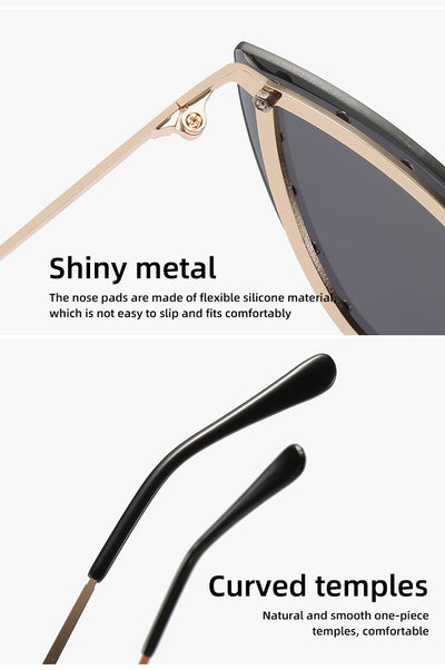 Gafas de Sol Cat Eye Triangulares sin Marco para Mujer - Image 15