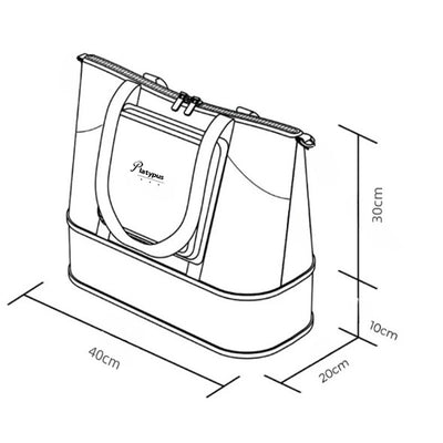 Bolsa de Viaje Expandible de Gran Capacidad Impermeable para Gimnasio y Deportes - Image 7