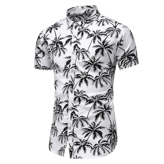 Camisa Estampada Slim Fit de Manga Corta para Hombre - Image 4
