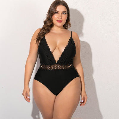 Traje de Baño Enterizo con Encaje Elegante - Image 10