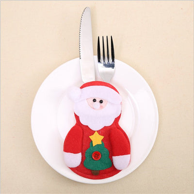 Porta Cubiertos Navideño Santa Claus para Decoración de Mesas - Image 4