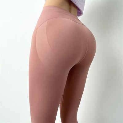 Leggings Deportivos Cintura Alta Compresión Melocotón - Image 8