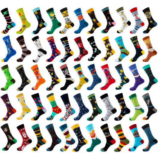 Calcetines Geométricos de Frutas para Mujer - Tendencia Urbana - Image 48