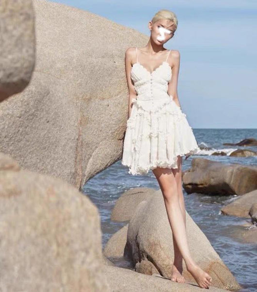 Vestido Elegante de Tirantes Ajustables en Color Sólido para Mujer - Image 7