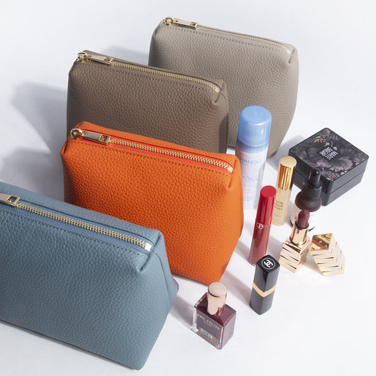 Bolsa de Almacenamiento de Cosméticos en Cuero Grabado con Patrón de Lichi - Image 16