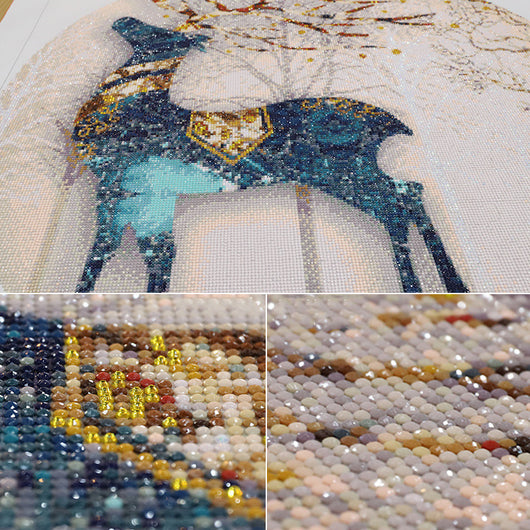 Cuadro de Pintura de Diamantes Completa - Venado Artesanal - Image 4
