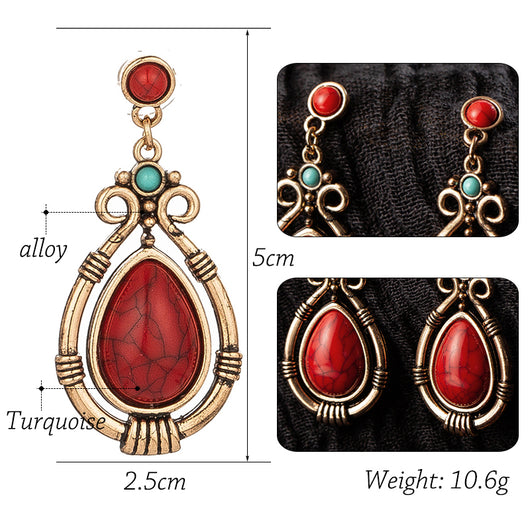 Aretes Colgantes Corazón de Durazno - Image 5
