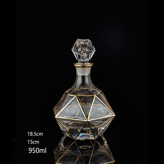 Juego de 2 Copas de Whiskey en Cristal Dorado - Image 7