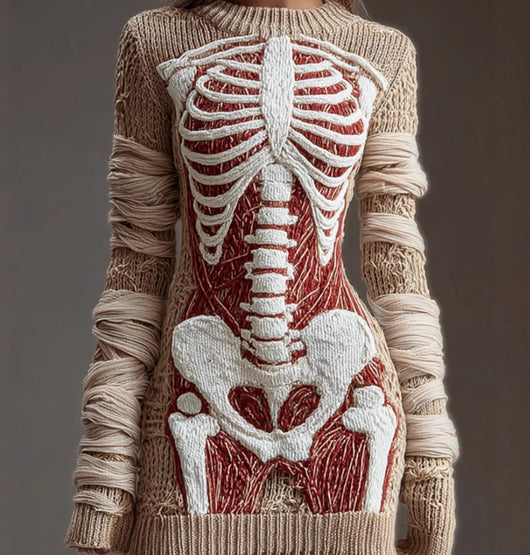 Falda Hip Estampado Digital Calavera Skull para Mujer - Image 17