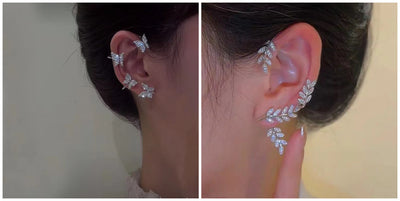 Aretes de Diamante Brillante con Clip Mariposa 2 en 1 - Image 21