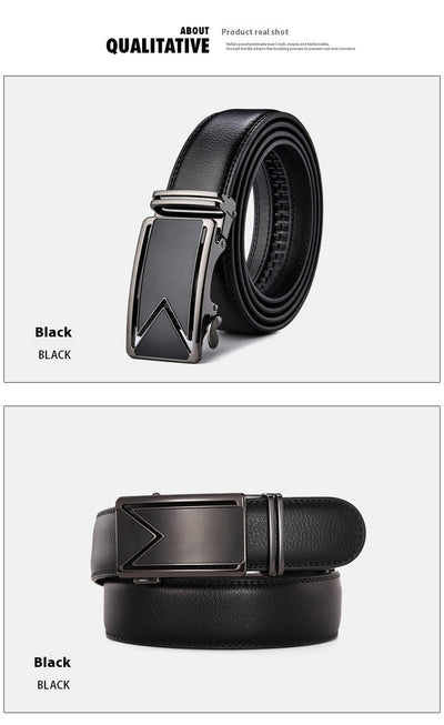 Cinturón de Cuero Genuino para Hombre con Hebilla Click Ajustable - Estilo Ejecutivo - Image 12