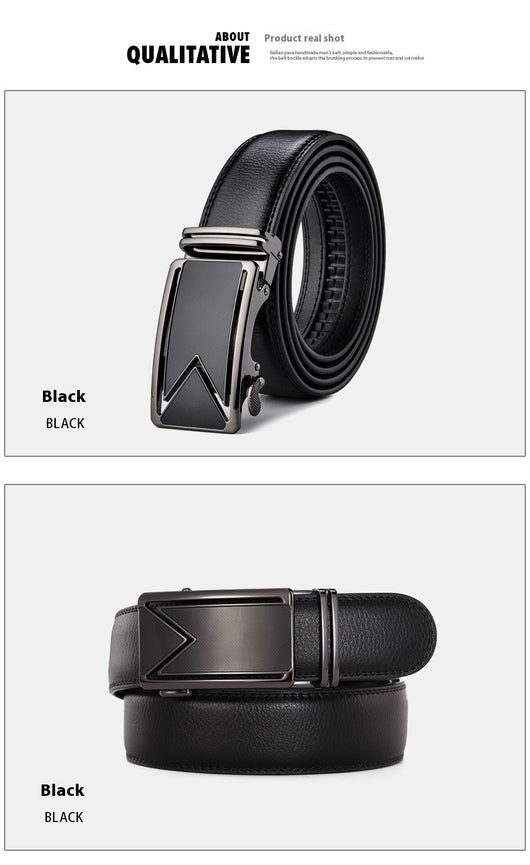 Cinturón de Cuero Genuino para Hombre con Hebilla Click Ajustable - Estilo Ejecutivo - Image 12