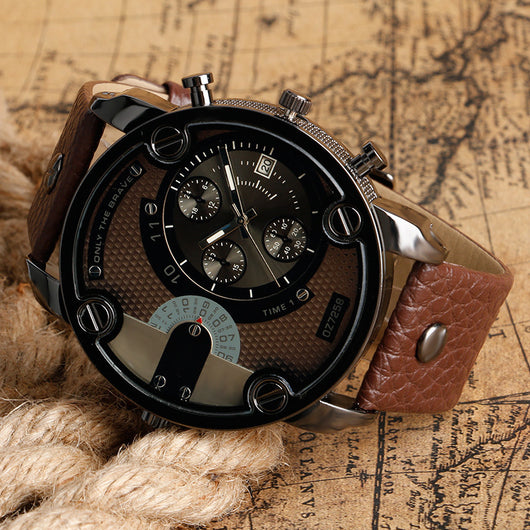 Reloj Deportivo de Cuarzo para Hombre con Esfera Grande y Correa Metálica - Image 5