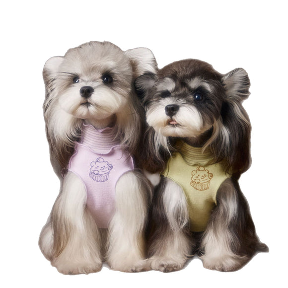 Musculosa Base Reversible con Encaje a Rayas