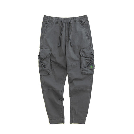 Pantalones de trabajo multibolsillos con cintura elástica para hombre - Image 16