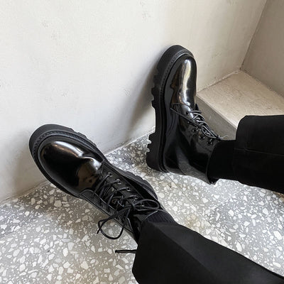 Botas Altas Martin para Hombre Estilo Británico Clásico - Image 3