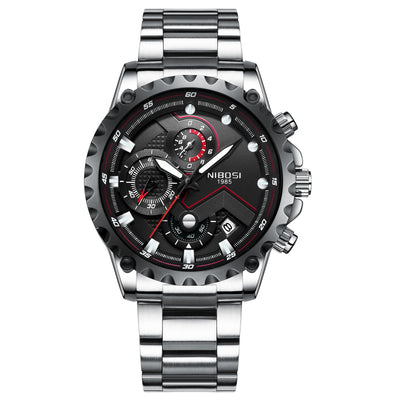 Reloj de Cuarzo NIBOSI Tres Esferas Seis Agujas - Diseño Deportivo Multifunción - Image 7