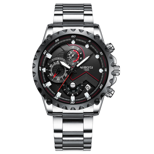 Reloj de Cuarzo NIBOSI Tres Esferas Seis Agujas - Diseño Deportivo Multifunción - Image 7