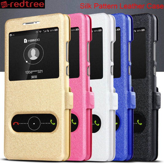 Funda Protectora con Ventana para Teléfono Móvil