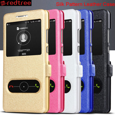 Funda Protectora con Ventana para Teléfono Móvil