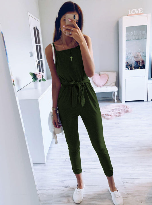 Jumpsuit con Tirantes Ajustables de Encaje - Image 23