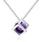 Square diamond pendant Pendant with chain Morado