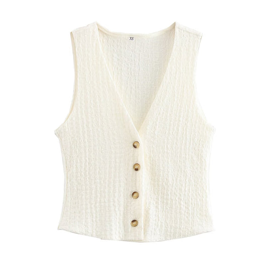 Conjunto Texturizado: Chaleco y Pantalón Recto - Image 8