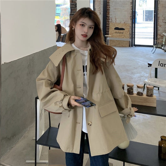 Chaqueta Cortavientos Entallada Medialarga para Mujer - Image 11