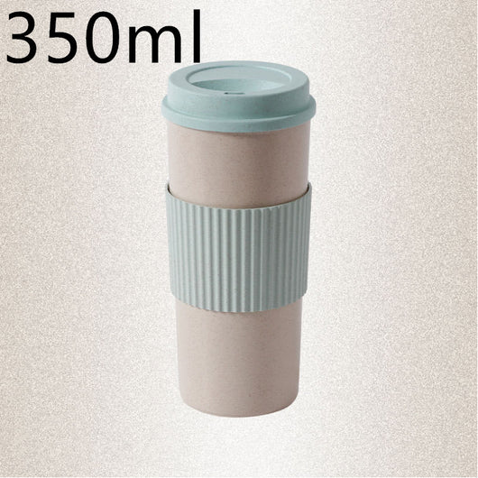 Taza Térmica Reutilizable de Fibra de Trigo con Tapa - Vaso Aislante para Café y Viajes - Image 6