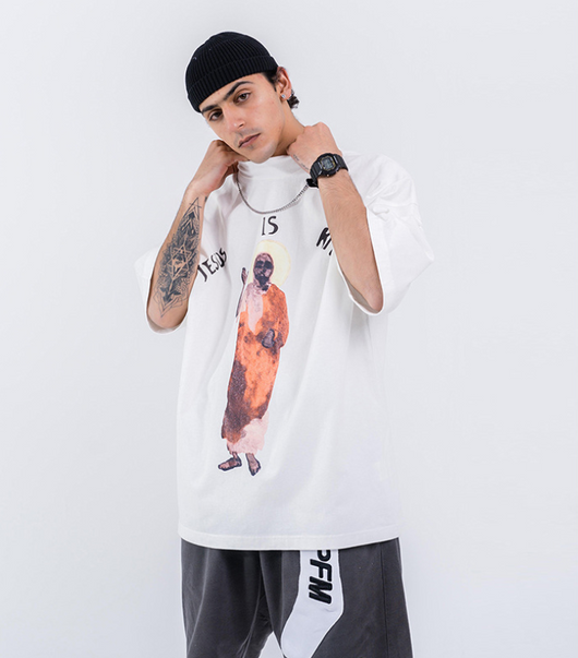 Camiseta Suelta Hip Hop Street de Manga Corta - Image 4