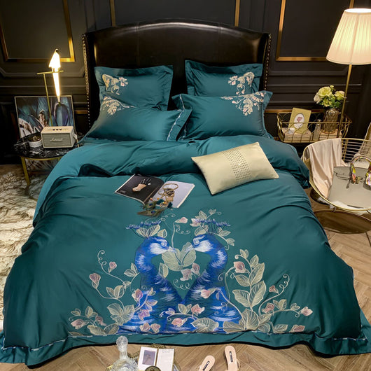Juego de Cama de Algodón Pima Lujo con Bordado Artesanal - Image 16