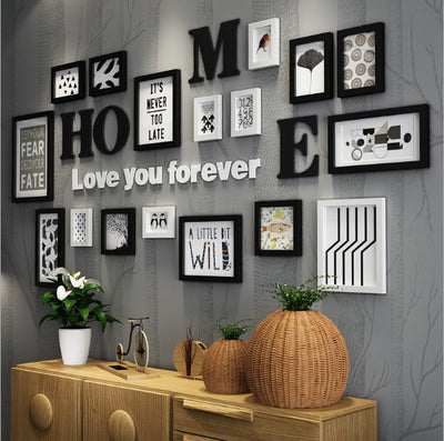 Marco de Fotos en Madera Maciza - Galería Mural Creativa Combinable - Image 4