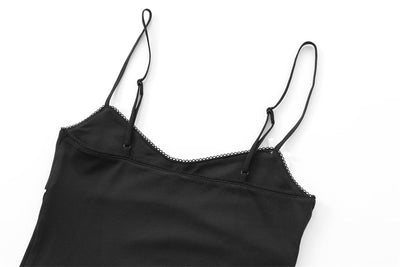 Chaleco Tejido Slim Fit Color Café con Tirantes Finos - Image 9